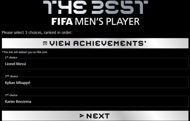 U球体育官方网站-体坛FIFA男足选票：评选无难度，更无争议